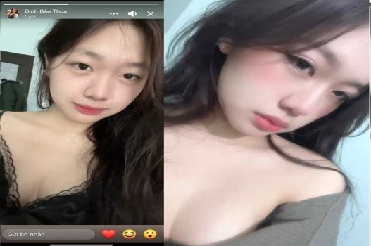 Đinh Bảo Thoa 2k8 phô diễn vòng một đầy đặn sex bỏng