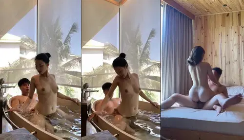 Từ bồn tắm đến phòng ngủ kỷ niệm với em trong chuyến du lịch ở homestay